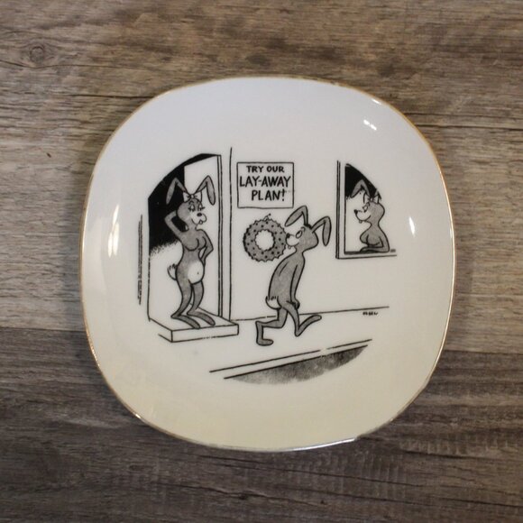 Trinket Dish Humor Mid Century vintage collectible - Picture 5 of 6